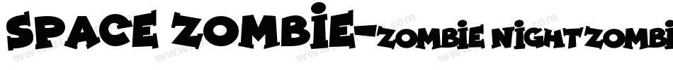 Space Zombie字体转换